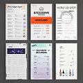 Various Mobile App Interfaces Showing Shopping Food And Data Pages