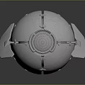 Spherical Spacecraft Design with Metallic Components Lens and Solar Wing Structure for Cosmic Exploration Missions
