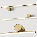 Modern Golden Wall Lamp with Sleek Design and Bright Illumination