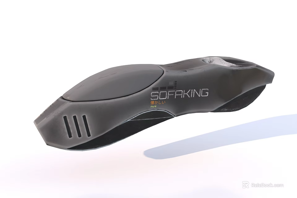 Sofaring Black Streamlined Device Featuring Ergonomic Design And Sleek Modern Look 3d model 