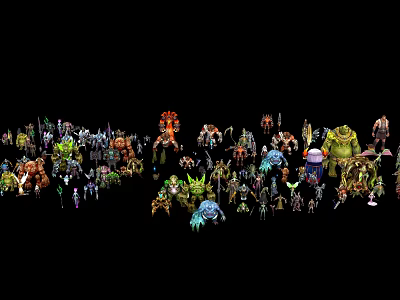 Modern game character Old Testament Battle 3d model Modern game character Old Testament Battle 3d model