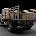 Truck Truck Car Vintage Car Transporter 3d model