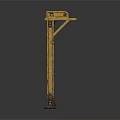 Industrial Metal Equipment Support Frame With Four Pillars And Top Beam Structure