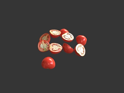 Tomato small tomato cherry fruit health fruit health fruit 3d model