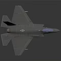 Gray Fighter Jet Model With Sleek Design Transparent Canopy Underwing Missiles And Landing Gear Deployed