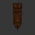 Ancient Wooden Sailing Water Vessel With Mast And Brown Hull Design
