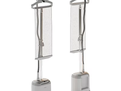 Two Vertical Garment Steamers With Sleek Design And Steam Function For Home Use 3d model