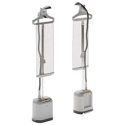 Two Vertical Garment Steamers With Sleek Design And Steam Function For Home Use 3d model