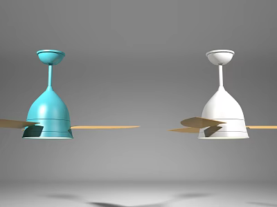 Nordic ceiling fan lamp 3d model Nordic ceiling fan lamp 3d model