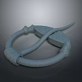 Gray 3D Model Of Circular Ornament With Intricate Patterns And Symmetrical Design