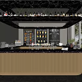 Modern Bar Counter 3d model