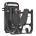 Professional Seated Chest Press Fitness Equipment With Adjustable Seat And Weight Stack
