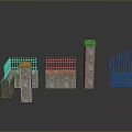 Columns Stone Columns Stone Columns Old Columns Roman Columns Roman Columns Classical Columns Greek Columns 3d model