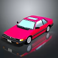 Stylish Pink Two Door Coupe With Sunroof And Reflective Exterior Design