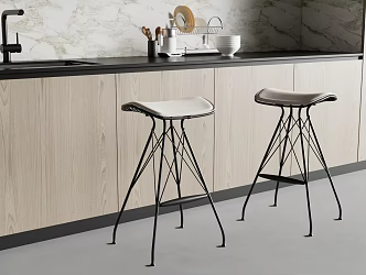 Bar Chair Bar Stool High Stool 3d model