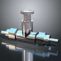 Stainless Steel Shiny Silver Hardware Valve Fitting With Knob And Connectors