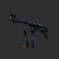 High Quality Black Tactical Rifle With Scope And Two Detachable Magazines
