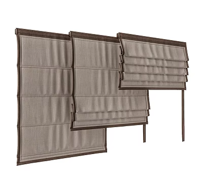 Modern curtain fabric roller shutter 3d model Modern curtain fabric roller shutter 3d model