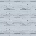 Gray Brick Wall Texture with Light Gray Mortar and Classic Pattern Design 3d model
