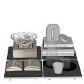 Indoor Decorative Scene With Inflatable Model Books And Glassware Display Items