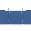 Gymnastics Training Sports Equipment With Blue Mats And White Parallel Bars