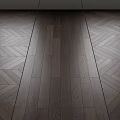 Wooden Flooring Design With Herringbone Pattern And Straight Plank Installation