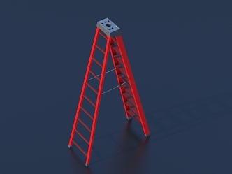 Ladder life supplies tools 3d model