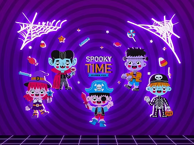 Cartoon Halloween Troublemaker Mei Chen Decoration Wall Decoration Lighting 3d model