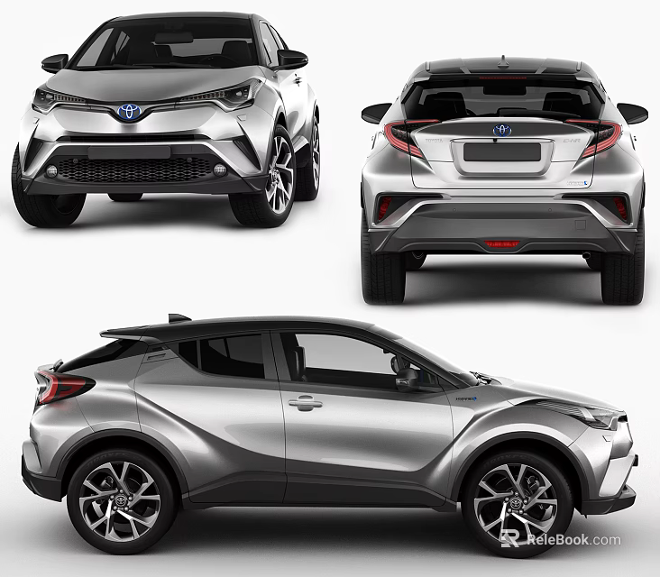 Sleek Modern Silver SUV Featuring Front Face Rear Design Side Profile And Sleek Body Lines 3d model 