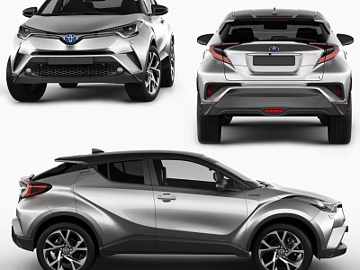 Sleek Modern Silver SUV Featuring Front Face Rear Design Side Profile And Sleek Body Lines 3d model