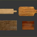 Various Wooden Cutting Boards With Different Wood Types For Kitchen Use