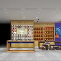 Liquor and Tobacco Store Interior Featuring Shelves Display Cabinets Alcohol And Tobacco Products