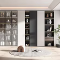 Modern bookcase 3d model