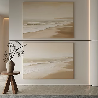 modern decorative painting 3d model