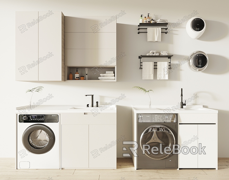 Washing machine cabinet model