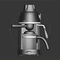 Sleek Black Electric Coffee Maker Featuring Stainless Steel Body And Glass Carafe
