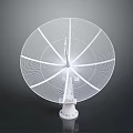 White Table Electric Fan With Circular Mesh Guard And Stable Base