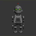 Robot Assistant Small Robot Butler Robot Butler Figure Game Figure 3d model