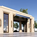 Modern Gate Simple Entrance Gate 3d model