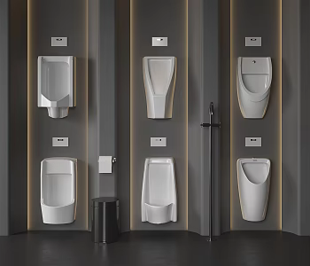 Modern urinal 3d model