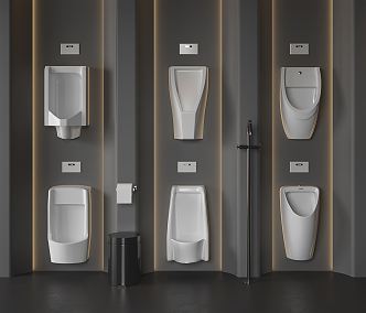 Modern urinal 3d model