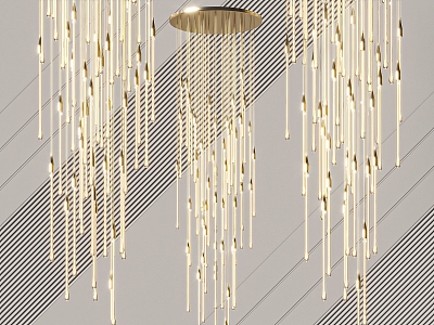 Modern chandelier 3d model