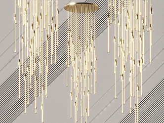 Modern chandelier 3d model