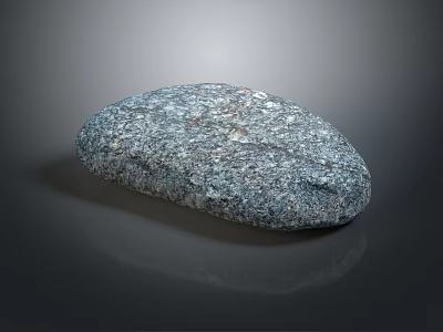 Natural Decorative Stone With Rough Textured Surface And Gray Blue Color 3d model