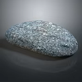 Natural Decorative Stone With Rough Textured Surface And Gray Blue Color 3d model