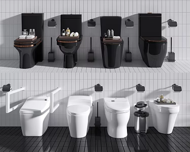 Modern toilet 3d model