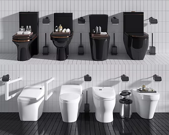 Modern toilet 3d model