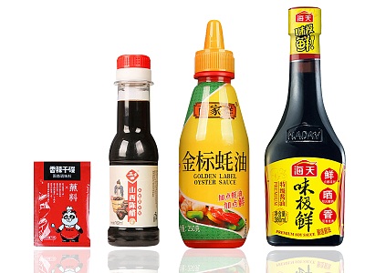 Seasoning combination seasoning bottle old soy sauce oyster sauce mature vinegar sesame oil seasoning kitchen supplies soy sauce sesame oil 3d model