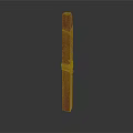 Natural Wooden Decorative Stick With Woven Rope Detail And Smooth Surface