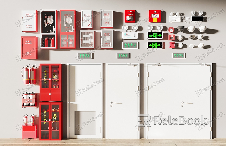 modern fire fighting equipment fire door model